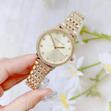  Shop Authentic Michael Kors Melissa Quartz Gold Dial Gold Steel Strap Watch for Women - MK4368 - Luxxuri