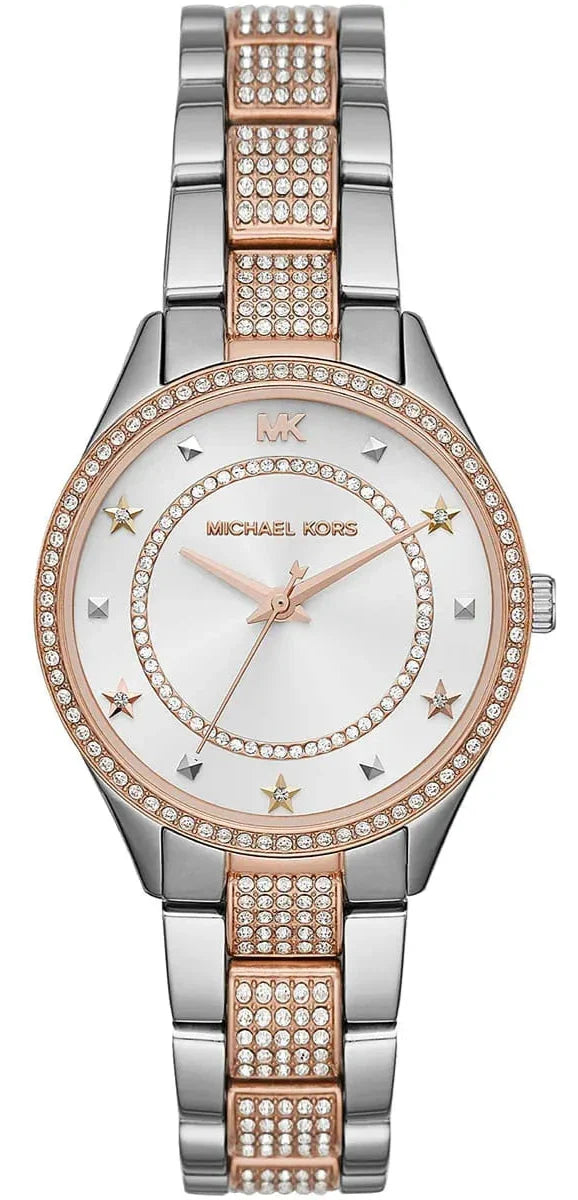  Shop Authentic Michael Kors Lauryn Quartz White Dial Two Tone Steel Strap Watch For Women - MK4388 - Luxxuri