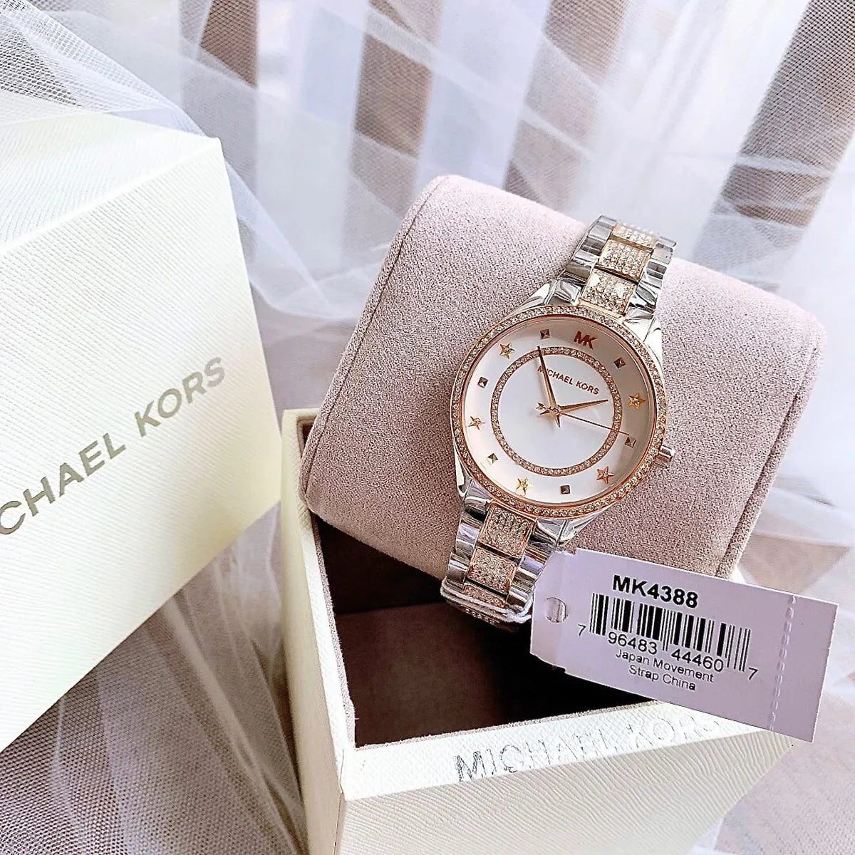  Shop Authentic Michael Kors Lauryn Quartz White Dial Two Tone Steel Strap Watch For Women - MK4388 - Luxxuri