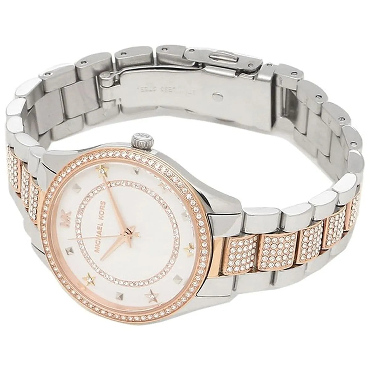  Shop Authentic Michael Kors Lauryn Quartz White Dial Two Tone Steel Strap Watch For Women - MK4388 - Luxxuri