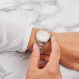  Shop Authentic Michael Kors Lauryn Quartz White Dial Two Tone Steel Strap Watch For Women - MK4388 - Luxxuri