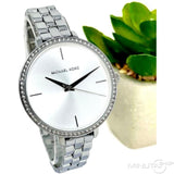  Shop Authentic Michael Kors Charley Quartz Silver Dial Silver Steel Strap Watch for Women - MK4398 - Luxxuri
