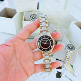  Shop Authentic Michael Kors Lauryn Crystal Pave Black Dial Two Tone Steel Strap Watch For Women - MK4403 - Luxxuri