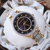  Shop Authentic Michael Kors Lauryn Crystal Pave Black Dial Two Tone Steel Strap Watch For Women - MK4403 - Luxxuri