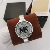  Shop Authentic Michael Kors Charley Quartz Crystals Silver Dial Silver Steel Strap Watch For Women - MK4432 - Luxxuri
