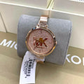  Shop Authentic Michael Kors Charley Quartz Crystals Rose Gold Dial Rose Gold Steel Strap Watch For Women - MK4433 - Luxxuri