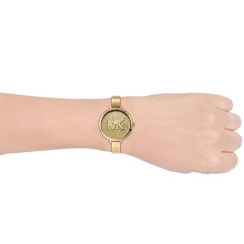  Shop Authentic Michael Kors Parker Crystals Gold Dial Gold Steel Strap Watch For Women - MK4469 - Luxxuri