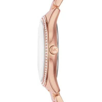  Shop Authentic Michael Kors Lauryn Mother of Pearl Dial Rose Gold Dial Rose Gold Steel Strap Watch For Women - MK4491 - Luxxuri