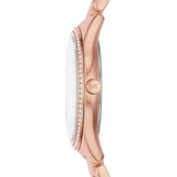  Shop Authentic Michael Kors Lauryn Mother of Pearl Dial Rose Gold Dial Rose Gold Steel Strap Watch For Women - MK4491 - Luxxuri