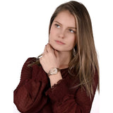  Shop Authentic Michael Kors Lauryn Mother of Pearl Dial Rose Gold Dial Rose Gold Steel Strap Watch For Women - MK4491 - Luxxuri