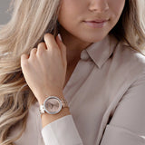  Shop Authentic Michael Kors Darci Quartz Rose Gold Dial Rose Gold Steel Strap Watch For Women - MK4514 - Luxxuri
