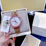  Shop Authentic Michael Kors Darci Pave Silver Dial Rose Gold Steel Strap Watch For Women - MK4517 - Luxxuri