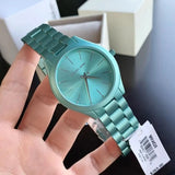  Shop Authentic Michael Kors Slim Runway Blue Dial Blue Steel Strap Watch For Women - MK4525 - Luxxuri