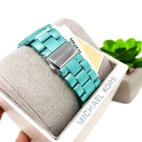  Shop Authentic Michael Kors Slim Runway Blue Dial Blue Steel Strap Watch For Women - MK4525 - Luxxuri