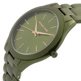  Shop Authentic Michael Kors Slim Runway Green Dial Green Steel Strap Watch for Women - MK4526 - Luxxuri