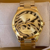  Shop Authentic Michael Kors Runway Gold Dial Gold Steel Strap Watch For Women - MK4561 - Luxxuri