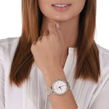  Shop Authentic Michael Kors Pyper Three Hand White Dial Two Tone Steel Strap Watch For Women - MK4595 - Luxxuri