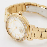  Shop Authentic Michael Kors Abbey Three-Hand Analog White Dial Gold Steel Strap Watch for Women - MK4615 - Luxxuri