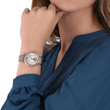  Shop Authentic Michael Kors Abbey Three-Hand White Dial Two Tone Steel Strap Watch for Women - MK4616 - Luxxuri