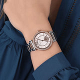  Shop Authentic Michael Kors Abbey Three-Hand White Dial Two Tone Steel Strap Watch for Women - MK4616 - Luxxuri