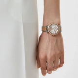  Shop Authentic Michael Kors Abbey Three-Hand White Dial Two Tone Steel Strap Watch for Women - MK4616 - Luxxuri