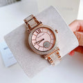  Shop Authentic Michael Kors Abbey Three-Hand Analog Crystals Rose Gold Dial Rose Gold Steel Strap Watch for Women - MK4617 - Luxxuri