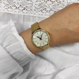  Shop Authentic Michael Kors Pyper Quartz Mother of Pearl White Dial Gold Mesh Bracelet Watch For Women - MK4619 - Luxxuri
