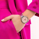  Shop Authentic Michael Kors Pyper Three Hand Pink Dial Silver Steel Strap Watch For Women - MK4631 - Luxxuri