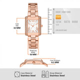 Shop Authentic Michael Kors Emery Three-Hand Crystals Silver Dial Rose Gold Steel Strap Watch for Women - MK4641 - Luxxuri