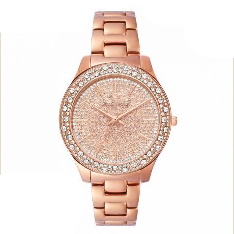  Shop Authentic Michael Kors Liliane Three Hand Rose Gold Dial Rose Gold Steel Strap Watch For Women - MK4651 - Luxxuri