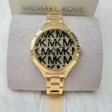  Shop Authentic Michael Kors Slim Runway Crystals Gold Dial Gold Steel Strap Watch for Women - MK4659 - Luxxuri