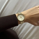  Shop Authentic Michael Kors Pyper Three Hand White Dial Gold Steel Strap Watch For Women - MK4666 - Luxxuri
