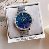  Shop Authentic Michael Kors Pyper Blue Dial Silver Steel Strap Watch For Women - MK4671 - Luxxuri