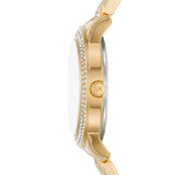  Shop Authentic Michael Kors Tibby Multifunction Analog Black Dial Gold Steel Strap Watch for Women - MK4684 - Luxxuri