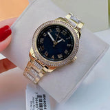  Shop Authentic Michael Kors Tibby Multifunction Analog Black Dial Gold Steel Strap Watch for Women - MK4684 - Luxxuri