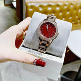  Shop Authentic Michael Kors Tibby Multifunction Crystals Maroon Dial Rose Gold Steel Strap Watch for Women - MK4685 - Luxxuri