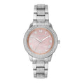 Michael Kors Tibby Multifunction Crystals Pink Dial Silver Steel Strap Watch for Women - MK4686