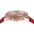  Shop Authentic Michael Kors Camille Three Hand Crystals Rose Gold Dial Red Leather Strap Watch For Women - MK4701 - Luxxuri