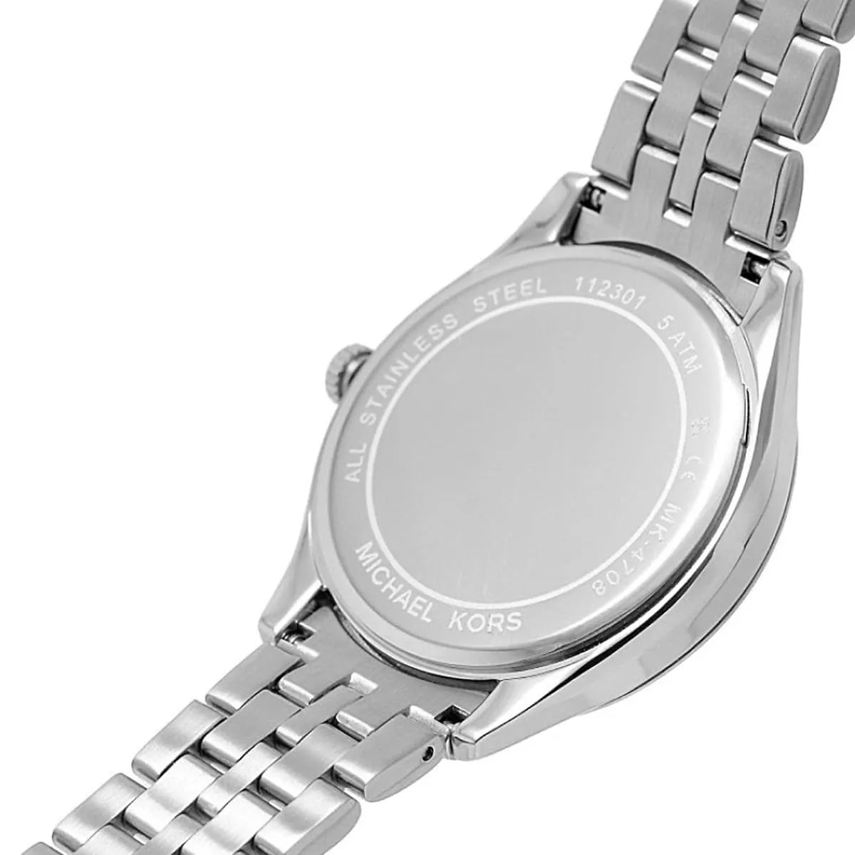 Shop Authentic Michael Kors Harlowe Three-Hand Quartz Silver Dial Silver Steel Strap Watch For Women - MK4708 - Luxxuri