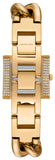  Shop Authentic Michael Kors Chain Lock Pave Gold Dial Gold Steel Strap Watch For Women - MK4711 - Luxxuri
