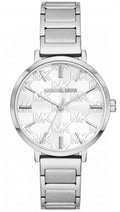 Michael Kors Addyson White Dial Silver Steel Strap Watch for Women - MK4714