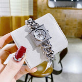  Shop Authentic Michael Kors Chain Lock Pave Silver Dial Silver Steel Strap Watch For Women - MK4718 - Luxxuri