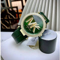  Shop Authentic Michael Kors Parker Green Dial Green Leather Strap Watch For Women - MK4724 - Luxxuri