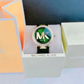  Shop Authentic Michael Kors Parker Green Dial Green Leather Strap Watch For Women - MK4724 - Luxxuri
