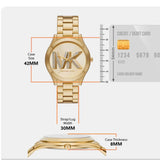  Shop Authentic Michael Kors Runway Gold Dial Gold Steel Strap Watch For Women - MK4732 - Luxxuri