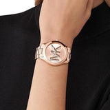 Shop Authentic Michael Kors Slim Runway Analog Rose Gold Dial Rose Gold Steel Strap Watch For Women - MK4733 - Luxxuri