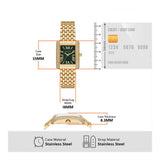  Shop Authentic Michael Kors Emery Pave Analog Green Dial Gold Steel Strap Watch for Women - MK4742 - Luxxuri