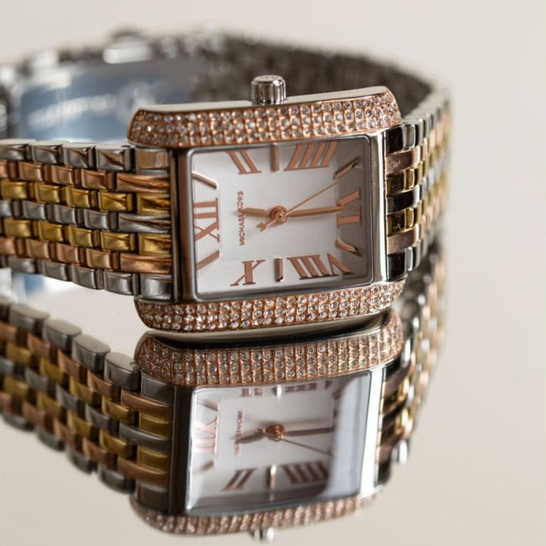  Shop Authentic Michael Kors Emery Three-Hand White Dial Two Tone Steel Strap Watch for Women - MK4744 - Luxxuri