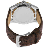  Shop Authentic Michael Kors Lexington Silver Dial Brown Leather Strap Watch For Women - MK4745 - Luxxuri
