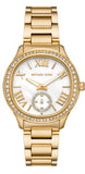  Shop Authentic Michael Kors Sage Analog White Dial Gold Steel Strap Watch for Women - MK4822 - Luxxuri